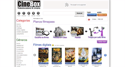 Desktop Screenshot of cinebox.com.br